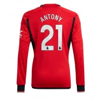 Koszulka piłkarska Manchester United Antony #21 Strój Domowy 2023-24 tanio Długi Rękaw